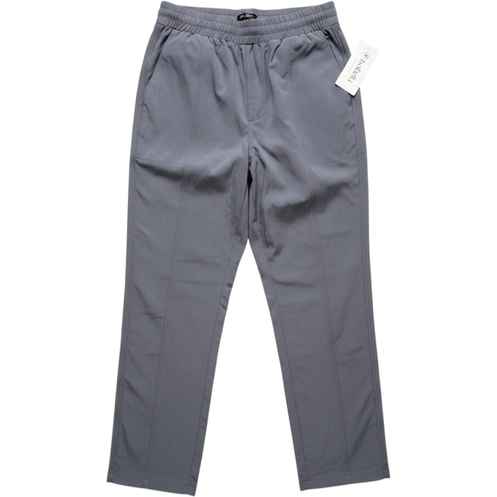 Isabella Active Wear Lightweight Pull On Golf Pants Gray Pura Stretch Plus 2X
